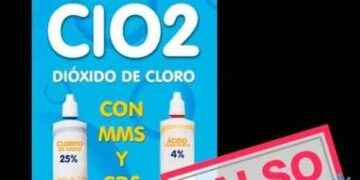 Salve su vida, la lejía no previene ni cura la Covid19