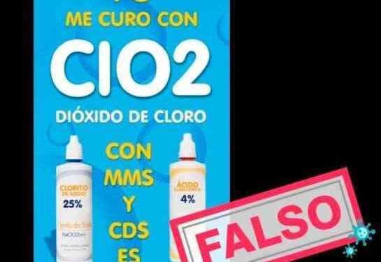 Salve su vida, la lejía no previene ni cura la Covid19