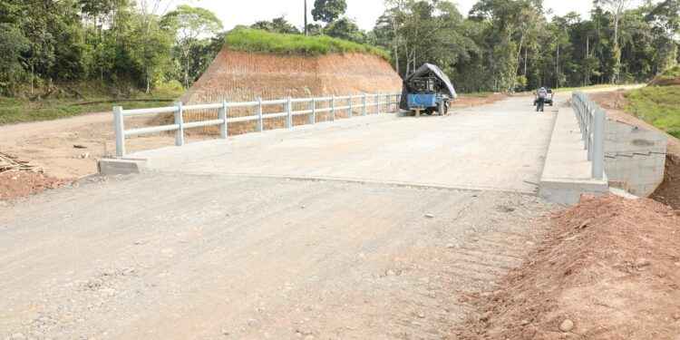 En los próximos días concluye la construcción de puentes en el proyecto vial guanta.