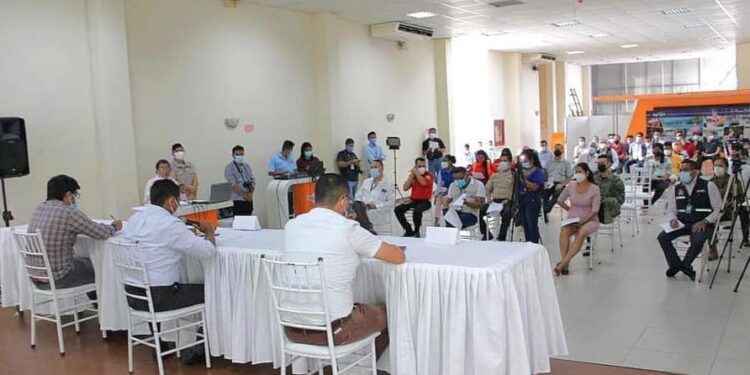 Integrantes del COE de Lago Agrio, autorizan realizar eventos con estrictas medidas de bioseguridad.