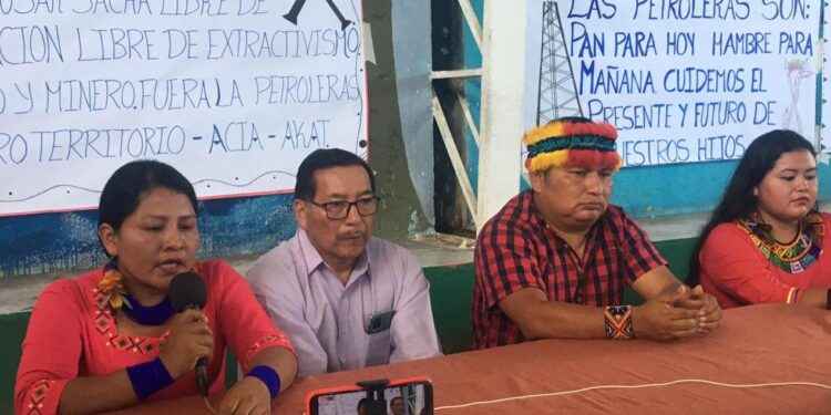 Dirigentes de ACIA y de comunidades adeherentes ratifcaron su rechazo a la presencia de todo tipo de empresas en sus territorios.