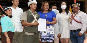 Posesionan a Germán Ahua como nuevo presidente Waorani