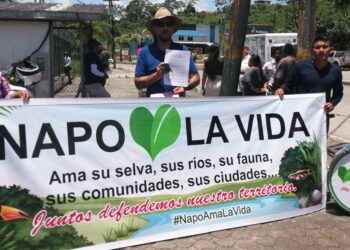 Dirigentes sociales denuncian que en Napo existe crisis social, ambiental y vial