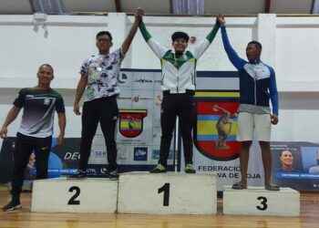 Juver Baño, ganó su medalla de oro en la categoría de 87 kilogramos.