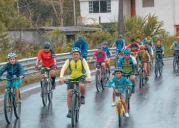 Asistencia considerable de ciclistas aficionados