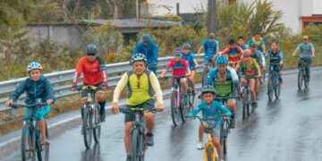 Asistencia considerable de ciclistas aficionados