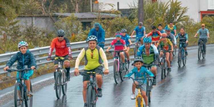 Asistencia considerable de ciclistas aficionados