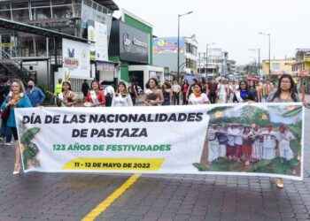 Delegaciones de las nacionalidades participaron del desfile.