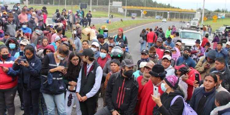 La acción principal de los manifestantes fue el cierre de vías