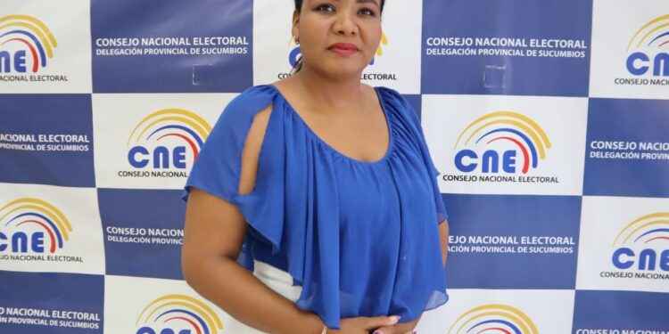 Cristina Falconí, nueva directora del CNE Sucumbíos