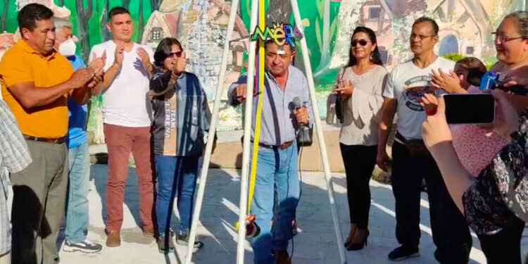 Ingreso a la Shell, sitio estratégico donde se colocó la primera piedra de lo que será el monumento a la medallista olímpica.