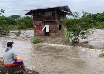 Impotentes, propietarios vieron como ingresaba el agua del río a sus viviendas.
