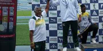 Jhordan Almeida (segundo en el podio) luchó con Orellana y El Oro. Un resultado obtenido pese a las adversidades en los entrenamientos.