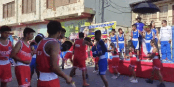 En el pregón participaron deportistas de la FDN exihibieno destrezas en varias disciplinas.