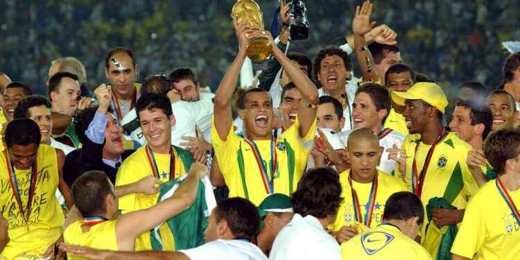 La selección de Brasil en el mundial del 2002 igualó el récord de 1970 cuando ganó todos sus partidos.