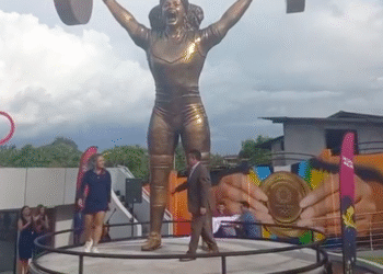 DEPORTES: PASTAZA – Monumento en homenaje a Neisi Dajomes