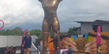 DEPORTES: PASTAZA – Monumento en homenaje a Neisi Dajomes
