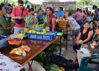 FERIA AGROECOLÓGICA, CON LA PRESENCIA DE MUJERES DE LA COMUNIDAD PURUHAES.