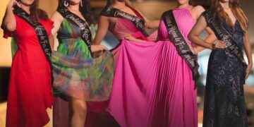 CINCO CANDIDATAS AL REINADO POR EL ANIVERSARIO 54 DE FRANCISCO DE ORELLANA.