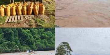 Militares decomisan tanques de GLP en el río San Miguel