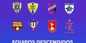 Clasificadas y descendidas de la Superliga femenina  
