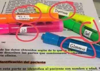 Una manera de usar los resaltadores