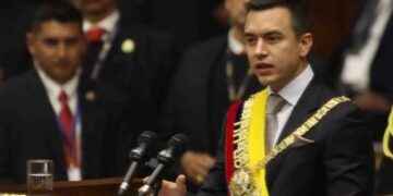 Daniel Noboa asume la presidencia de la República del Ecuador, sosteniendo que su juventud es fuerza.