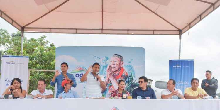 La Alcaldía de Lago Agrio compartió el inicio de una nueva obra en la comunidad Primero de Febrero de la Parroquia Pacayacu.