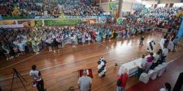 Maestro del cantón Lago Agrio inauguraron campeonato Interdocentes 2024.