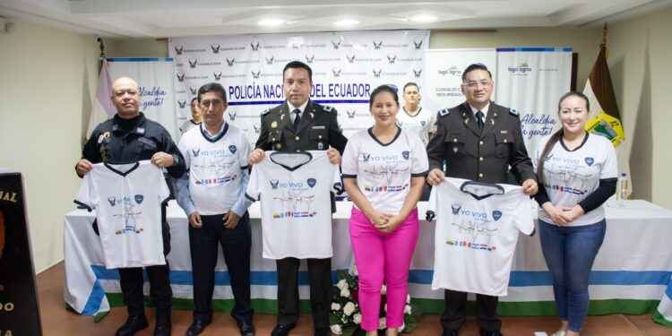 Policía Nacional realizo el lanzamiento del festival atlético un día sin drogas.