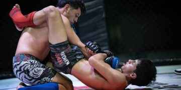 Por primera vez en Lago Agrio se vivió las Artes Marciales Mixtas.