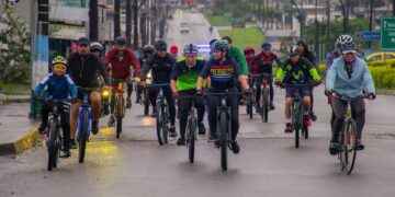 Alcaldía de Lago Agrio realizo el bici tour.