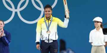 La amazónica Angie Palacios logro medalla de bronce en París.