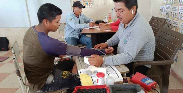 80 Beneficiarios de Brigada Médica en Boca Tiputini Aguarico.