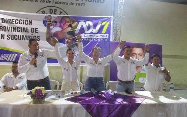 ADN presento sus candidatos por Sucumbíos para la Asamblea Nacional.