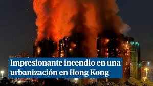 Tragedia en Hong Kong: 13 muertos en un incendio que arrasó andamios de bambú en complejo residencial