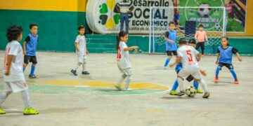 Más de 300 niños participaron en el Campeonato Interbarrial de Fútbol en Tena