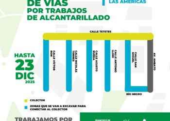 Francisco de Orellana: cierre de vías en tres barrios por trabajos de alcantarillado hasta el 23 de diciembre