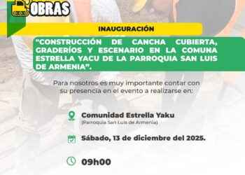 Municipalidad de Francisco de Orellana inaugura cancha cubierta en Estrella Yaku para impulsar el deporte y la integración comunitaria