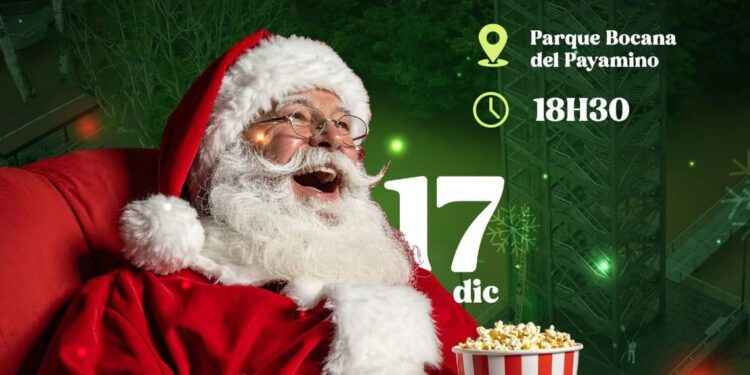 Municipio de Francisco de Orellana invita a una Noche de Cine Clásico Navideño en el parque Bocana del Payamino