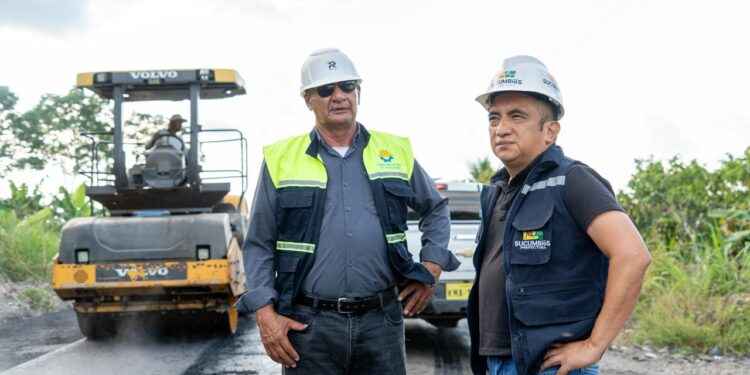 La Prefectura de Sucumbíos impulsa el desarrollo rural con el asfaltado de La Magdalena