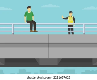 Joven de 24 años es rescatado tras intento de suicidio en Riobamba