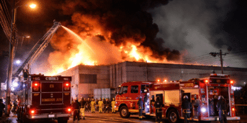 Incendio de gran magnitud provoca severos daños materiales en fábrica del norte de Quito