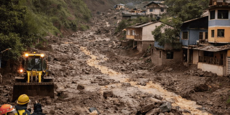 Alausí enfrenta otro aluvión con daños materiales
