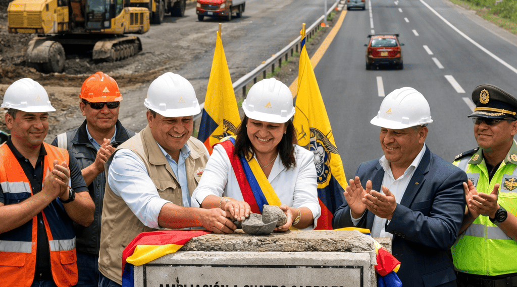 La vía Alóag–Santo Domingo entra en proceso de ampliación a cuatro carriles