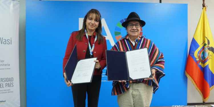 FAO Y UNIVERSIDAD AMAWTAY WASI IMPULSAN ALIANZA PARA FORTALECER SISTEMAS AGROALIMENTARIOS INDÍGENAS EN ECUADOR