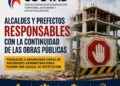 PROPONEN DESTITUIR A ALCALDES Y PREFECTOS QUE PARALICEN O ABANDONEN OBRAS DE ADMINISTRACIONES ANTERIORES